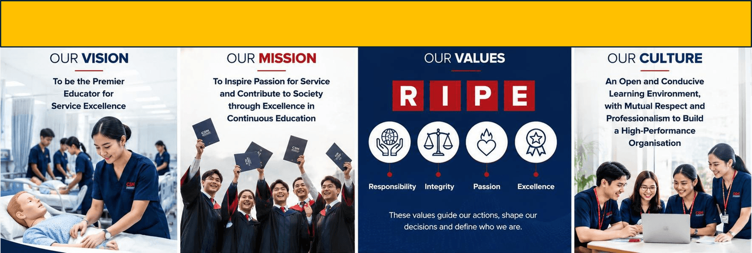 CSM Academy International Vision, Mission and Values