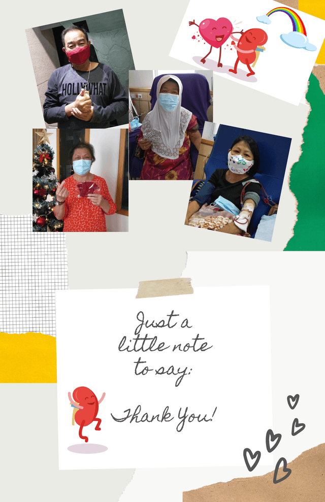 Thank you note from NKF patients